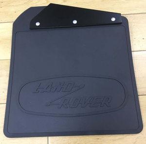 LR069131 - Heritage Defender 90 & 110 Front Left Hand Mudflap - With Black Heritage Logo - Genuine Land Rover