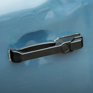 EXT014-32 - Defender Aluminium Door Handles - Comes as a Pair in Black Billet Aluminium - Can Be Fitted to Either Front or Rear - by Exmoor Trim IN STOCK FOR INSTANT DISPATCH