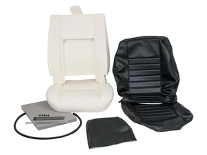 DA5629E - Defender Outer Seat Re-Trim Kit - In Black - Fits Land Rover Defender up to 2007 (Excludes Adhesive - For Export Sales)