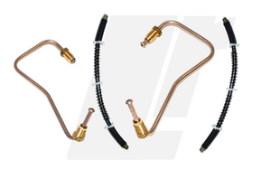 LRC10541 - Front Brake Jump Hoses and Link Pipe to Caliper Set - Land Rover Defender 2004 onwards