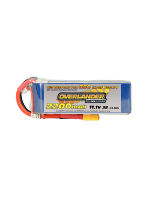Overlander Supersport Pro 2200mAh 3S 35C 11.1v 35C Li-Po Battery with XT60 Connector