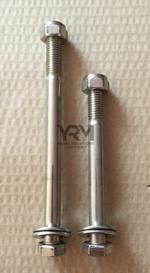YRM1062B - Stainless Steel Steering Drop Down Bar to Chassis Fixing Kit - For Land Rover Defender from 2000 - By YRM Metal