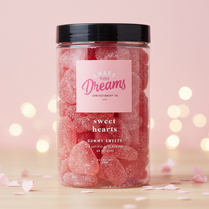 Sweet Hearts Lolly Jar 300g