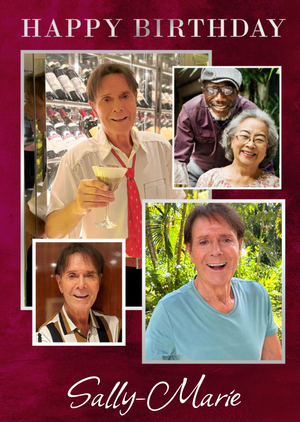 Happy Birthday Cliff Richard Photo Upload Card