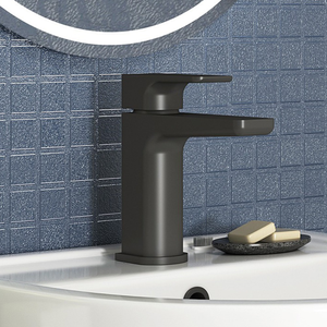 Muro Mono Basin Mixer Tap Sleek Design - Matt Black