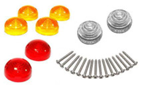 LRC2405 - Lens and Stainless Steel Screw Vehicle Kit for Defender up to 1994 and Series 2A & 3 - Aftermarket and Lucas Branded Available