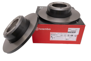 LR017951 - Front Non-Vented Disc (Solid) for Defender, Discovery and Range Rover Classic (PLEASE NOTE: The Delphi Branded Brake Discs Are Priced as Pairs)