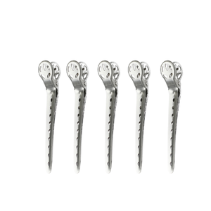 Y.S. Park Aluminium Hair Clips 100mm Silver (5)