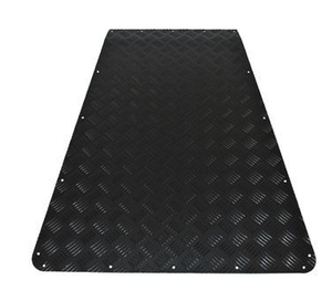 LR67-3B - Chequer Plate Bonnet Protector - 3mm Black - Defender 1983-2006