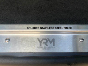 YRM091B - Stainless Steel Rear Tailgate Door Thresh - Brushed Finish - Land Rover Defender