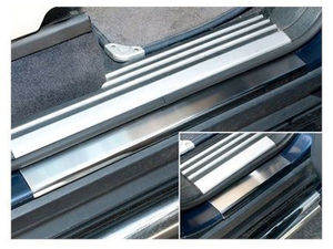 DA1073 - Lower Sill Protectors In Brushed Stainless Steel For Range Rover L322