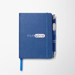 Full Color 4.3"x 5.8" Recycled Oscar Journal & Pen Set