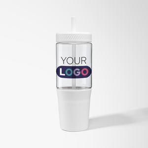 Full Color 40 oz Recycled Perry Tumbler with Straw