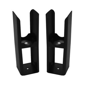 Milano - Black Floor-Mounting Feet for Alpha Flat Panel Designer Radiators
