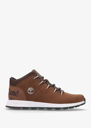 Menâ€™s Sprint Trekker Lace Up Rust Nubuck Mid Top Trainers