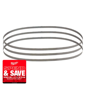 Milwaukee 48390630 Premium Bandsaw Blades 776.29mm x 12.7mm x 8/10TPI (3 Pack)