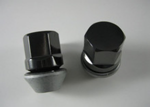 LR066225 - Black Wheel Nut for Range Rover Evoque Mk 1 - Freelander 2 - Discovery Sport - Comes as a Single Wheel Nut
