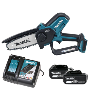 Makita DUC150Z 18V LXT Cordless Brushless 150mm/6" 320W Pruning Saw With 2 x 5.0Ah Batteries & Charger