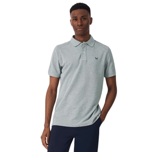Crew Clothing Mens Classic Pique Short Sleeve Polo Shirt - XL / Grey Marl