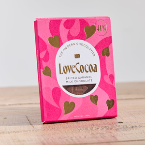 LoveCocoa Salted Caramel Milk Chocolate Bar