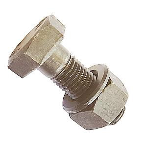 M20 x 70 HSFG High Strength Friction Grip Bolt, Nut & Through Hardened Washer, Galvanised. CE Approved