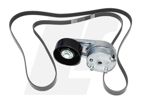 LRC10457/462 - Drive Belt & Tensioner Kit for Defender 2.4 Puma - For Vehicles with Air Conditioning