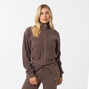 Soft Knit Bomber I Coffee