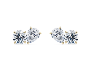 Toi et Moi Round(Diamond Earrings)