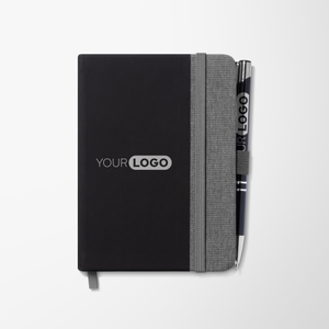 4"x 5.7" Recycled Linen Byron Notebook & Pen Set