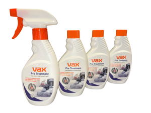 Vax Pre Treatment Solution with Nozzle for Carpets and Upholstery Pack of 4