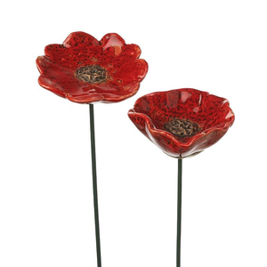 Red Poppy on a Stake, Small