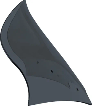 Klock Werks Pro-Touring Flare Windshield 13.5 inch In Dark Smoke For 2023-2025 CVO Road Glide & 2024-2025 Road Glide Models (KWW-01-0704-DS)