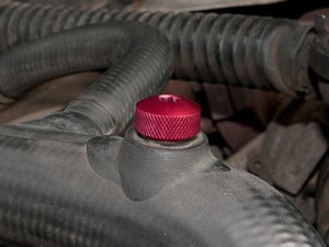 PYP10008RED - Red Anodised Bleed Screw for Top Radiator Hose for Defender TD5 and Discovery TD5