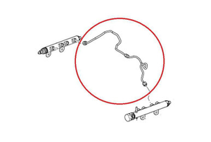 LR013482 - Fuel Balance Pipe Between Rails on 3.0 TDV6 - Range Rover Sport, Range Rover L405, Discovery 4 & 5 and Velar