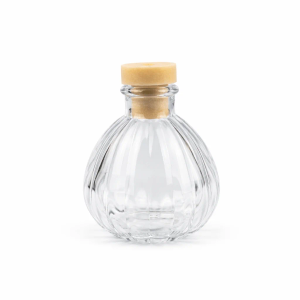 100ml Clear Bevelled Round Diffuser Bottle - Box of 6