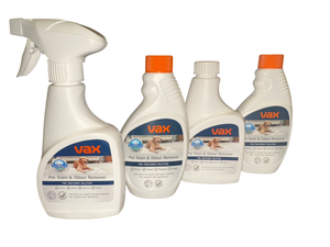 Vax Pet Stain & Odour Remover Pre Treatment Carpet Solution with Nozzle Pack x4