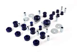 KIT0043AK - Super Pro Polyurethane Vehicle Kit for Defender (1994-2002), Discovery 1 and Range Rover Classic - Panhard, Front and Rear Radius Arms and A Frame Bushes