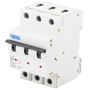 25A Triple Pole 15kA C Curve MCB