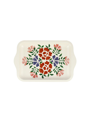 Antique Roses Small Tin Tray