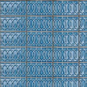 Azure Crackled Vienna Ceramic Accent Tiles 4x8