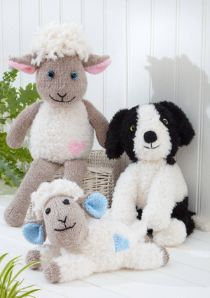 Sheep and Sheep Dog in Various King Cole Yarn (9208)