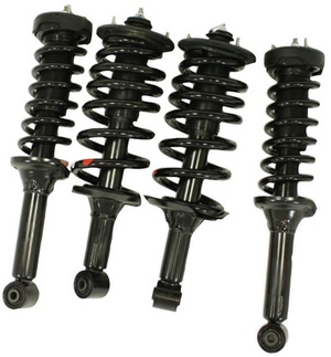 03244A - Discovery 3 Air Spring to Coil Conversion Kit  2004 - 2006 By Dunlop - Includes 4 Struts and ECU Disabling Unit - IN STOCK