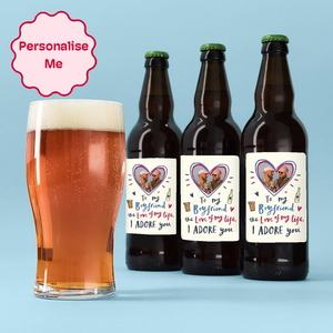 Personalised Boyfriend Beer Trio 3x500ml