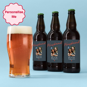 Personalised Husband Beer Trio 3x500ml