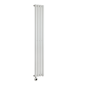 Milano x ECOSO Aruba - Electric White Vertical Designer Radiator - 1780mm x 236mm (Single Panel) - with Plug-In Wi-Fi Thermostatic Heating Element