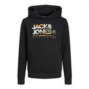JACK & JONES Boys Luke Hoodie Black
