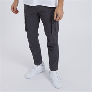 Tokyo Laundry Mens Ralston Cargo Trousers Grey