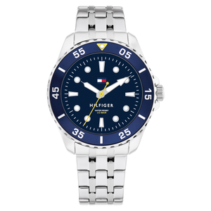 Tommy Hilfiger Stainless Steel Blue Dial Unisex Watch - 1720049