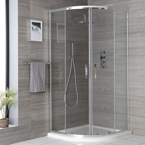 Milano Portland - Quadrant Shower Enclosure with Tray - 700mm