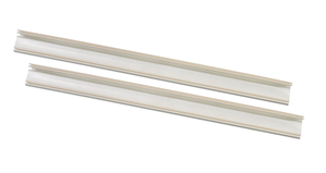2 Guarnizioni Orizzontali - Striscie di Gomma + 4 Clip in Acciaio - PACK A - Ricambio per Aspirafango Fairlocks Piscina